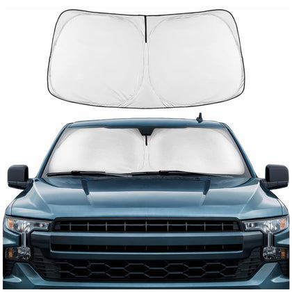 Motor Trend front packaging showing fit for Silverado and Sierra and clear product benefit