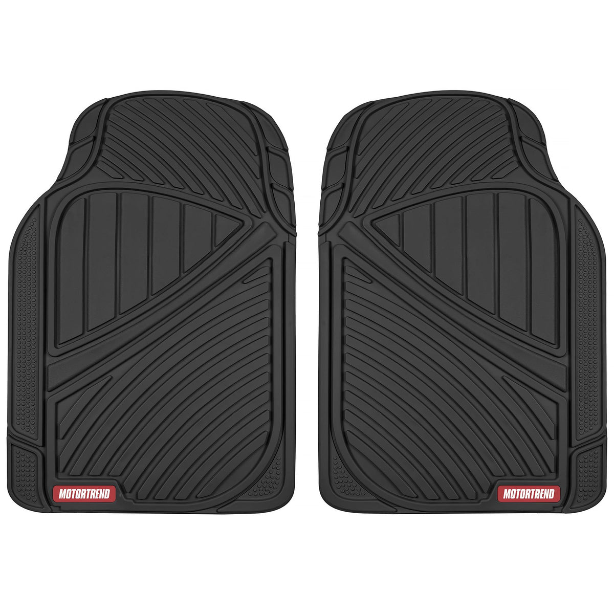 Motor Trend front packaging view showing durable mats and fit information for protection
