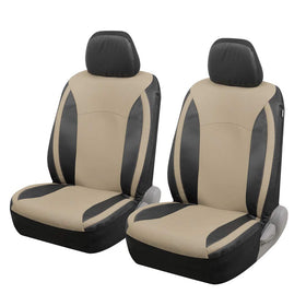 Motor Trend front seat cover packaging showing included 4-piece set and benefit protection