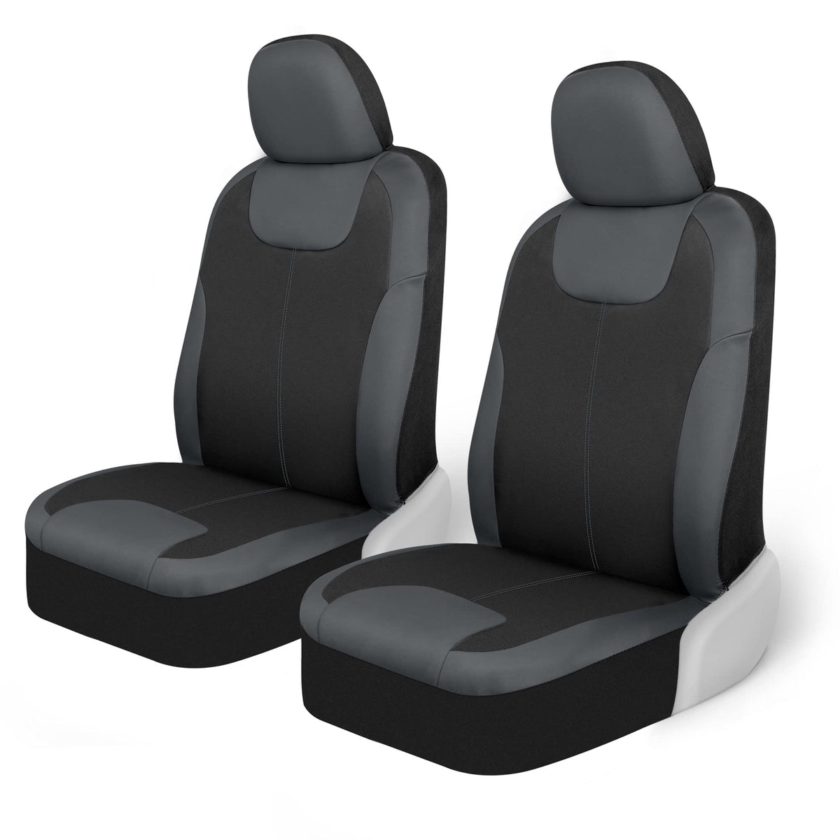 Motor Trend full-front-seat cover shown installed, protects seats from spills