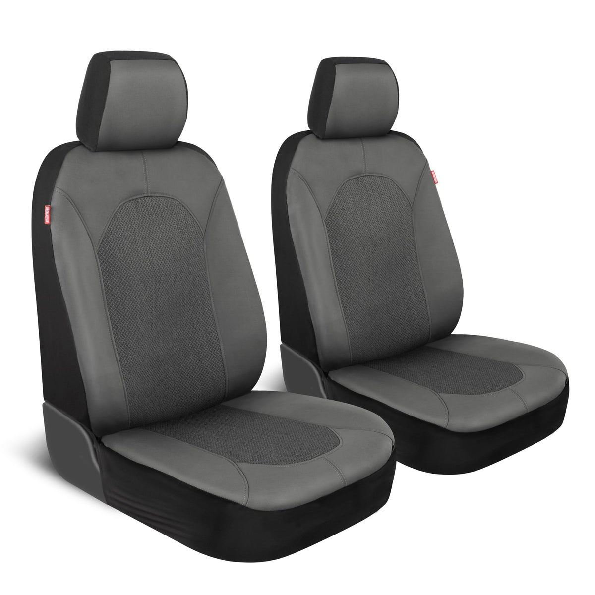 Motor Trend front seats installed showing neat fit and full coverage benefit
