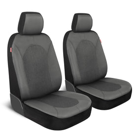 Motor Trend front seats installed showing neat fit and full coverage benefit