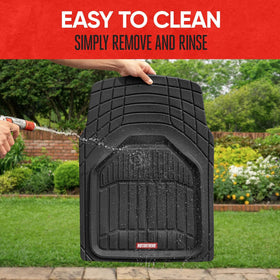 Motor Trend installed driver-side mat in vehicle delivering pedal area protection