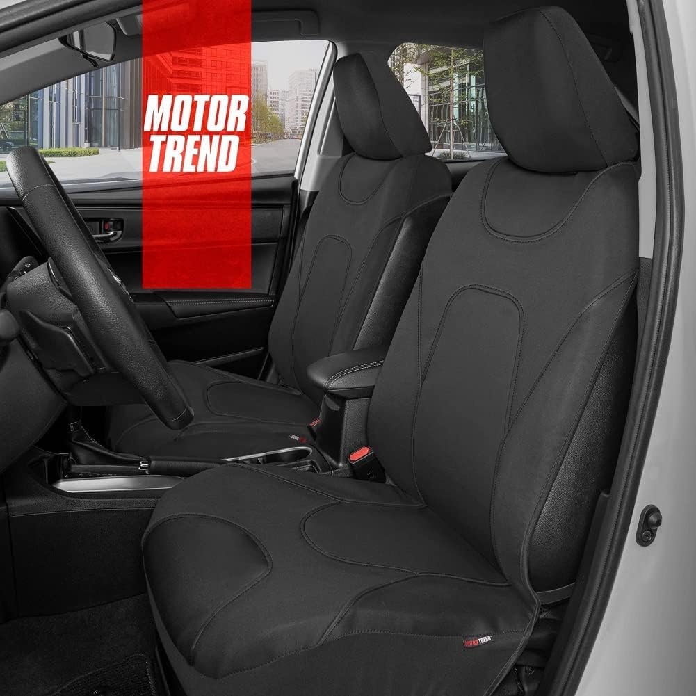 Motor Trend installed in an SUV front seat demonstrating universal fit and comfort