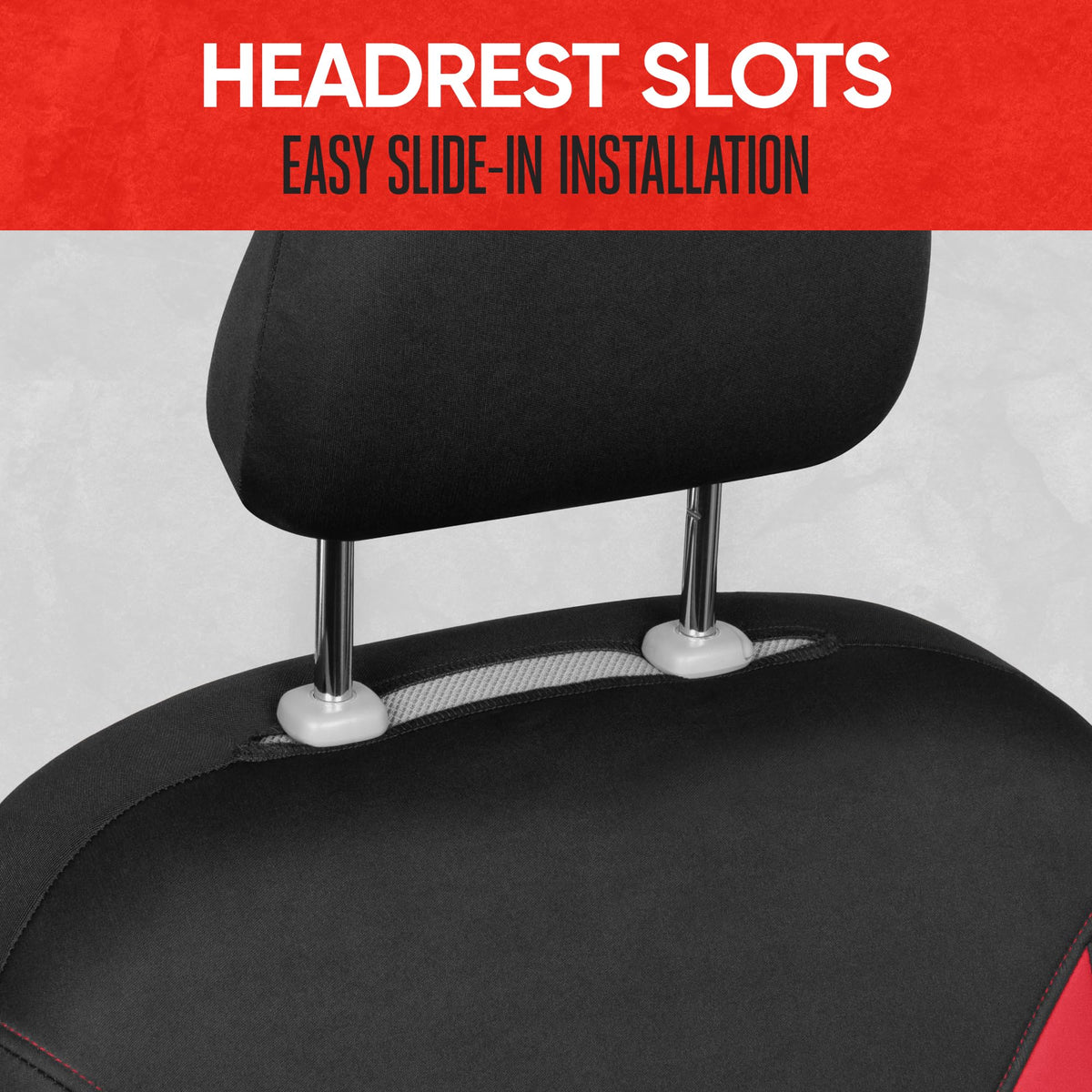 Motor Trend seat cover installed in vehicle demonstrates clean look