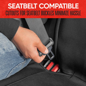 Motor Trend installed rear bench cover in vehicle demonstrating full coverage