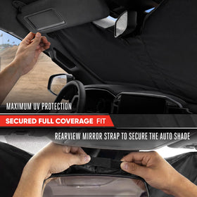 Motor Trend installed on GMC Sierra windshield demonstrating full coverage and cooling