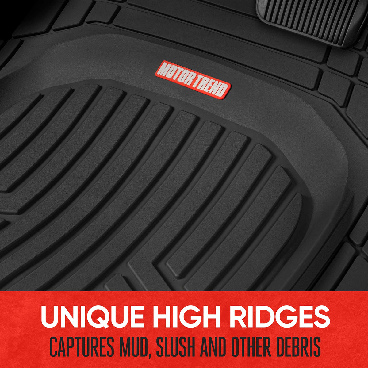 Motor Trend mat installed in vehicle illustrating everyday lifestyle protection