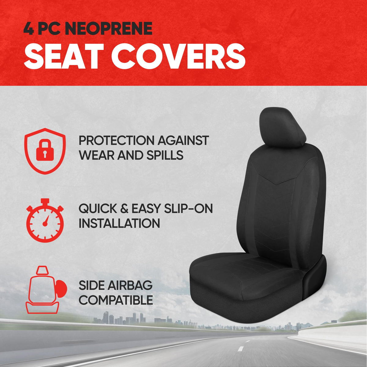 Motor Trend neoprene close-up texture showing durable, water-resistant surface