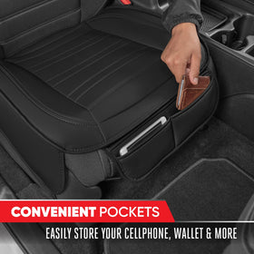 Motor Trend rubberized non-slip backing visible to prevent cover movement