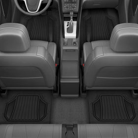 Motor Trend rear mats overview demonstrating complete cabin coverage benefit