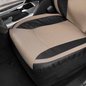 Motor Trend driver-side seat cover installed demonstrating tailored fit and stylish upgrade