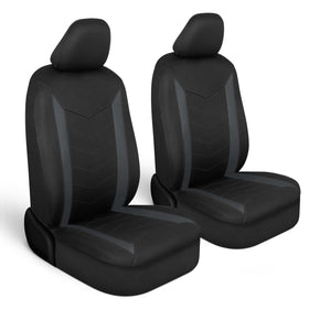 Motor Trend full front seat cover installed showing clean protection