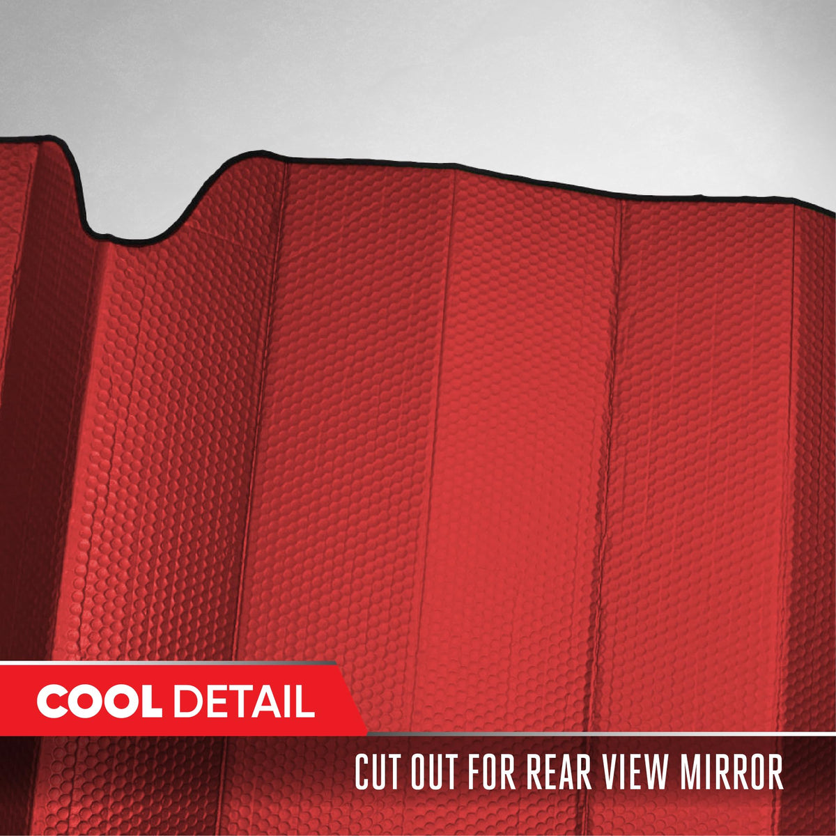 Motor Trend tapered edge detail delivering a snug windshield fit