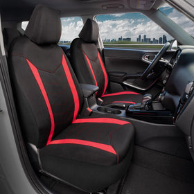 Motor Trend waterproof lining detail showing liquid protection benefit