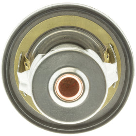MotoRad thermostat installed in engine bay demonstrating proper fitment