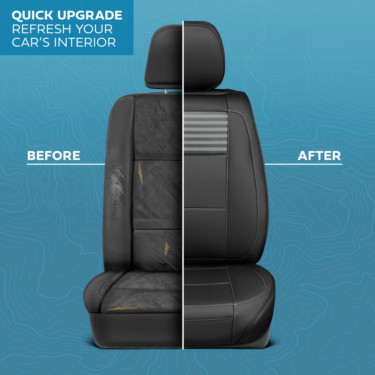 MotorBox back-of-seat view showing straps and secure fit for stability