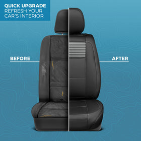 MotorBox back-of-seat view showing straps and secure fit for stability