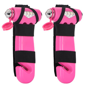 MOTORBUDDY front view of pink hammers showing tool features and quick access benefit