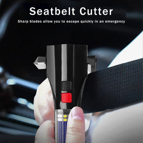MOTORBUDDY LED flashlight in use providing bright emergency illumination