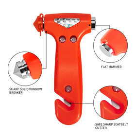 MOTORBUDDY recessed stainless-steel seat belt cutter for safe cutting