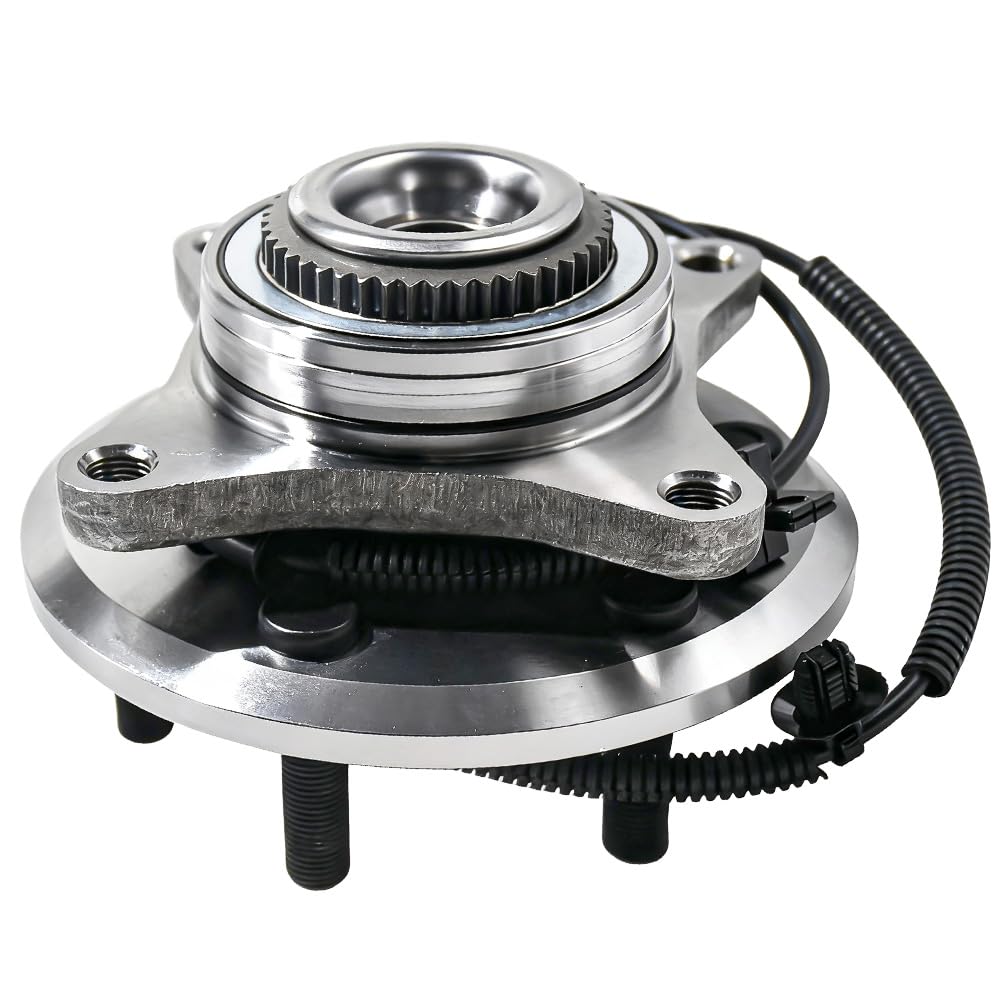 MotorbyMotor hub installed on F-150 spindle showing professional fitment benefit