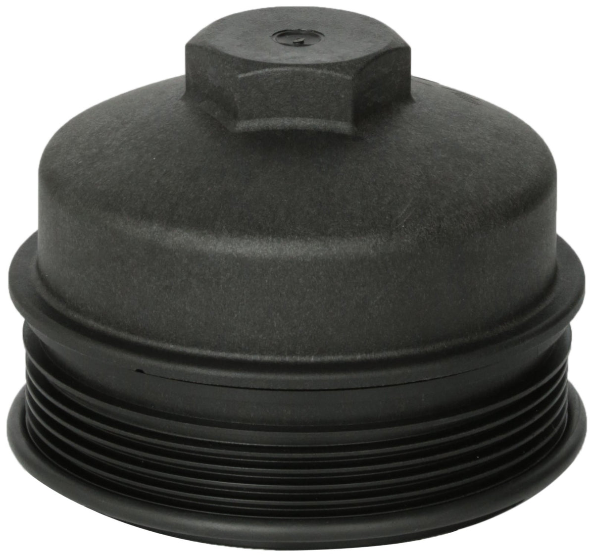 Motorcraft EC781 oil cap front view showing fit and leak protection