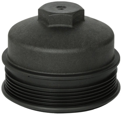 Motorcraft EC781 oil cap front view showing fit and leak protection