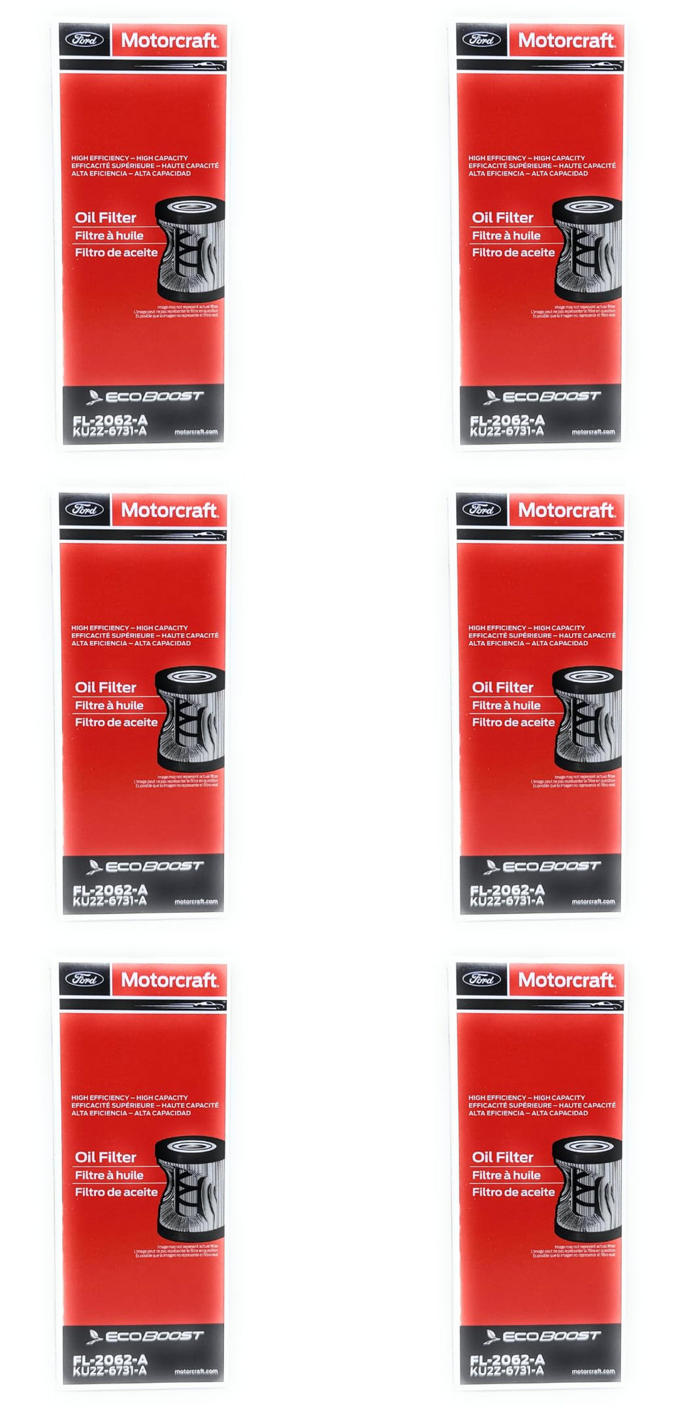 Motorcraft FL2062A front view showing label and design for correct fit