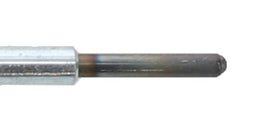 Motorcraft glow plugs beside a ruler to illustrate length and thread size for accurate replacement selection