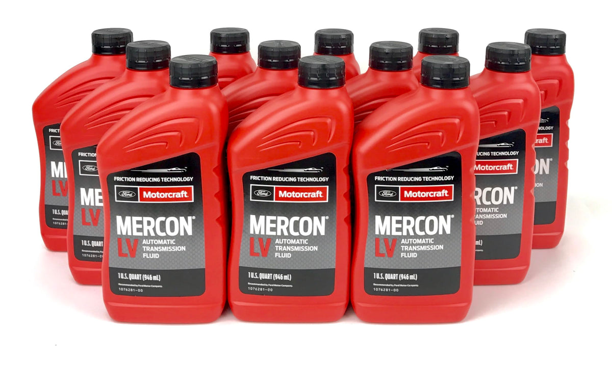 Motorcraft MERCON LV front packaging showing brand and quantity for easy identification