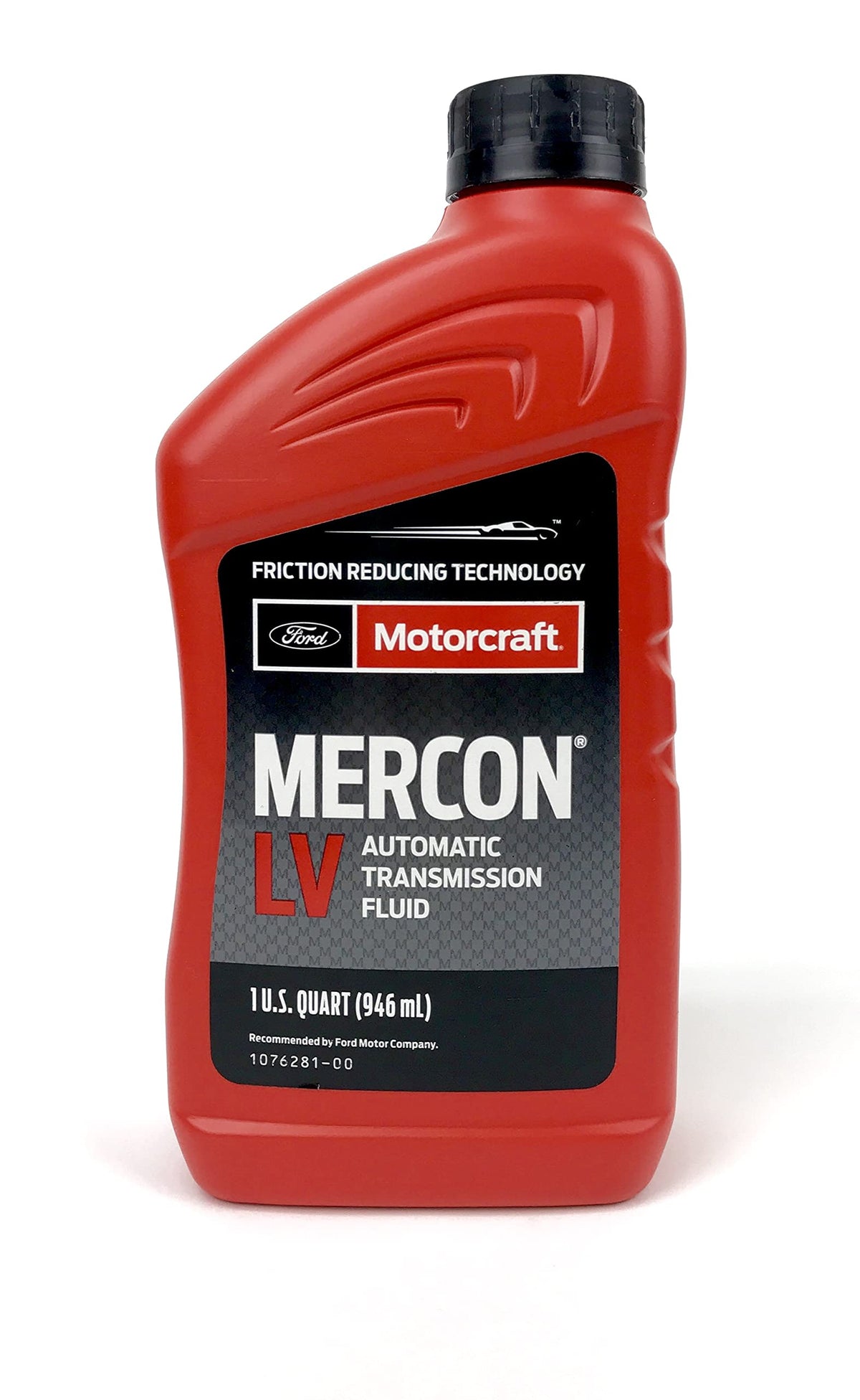 Motorcraft MERCON LV being poured with precise nozzle for clean, accurate topping