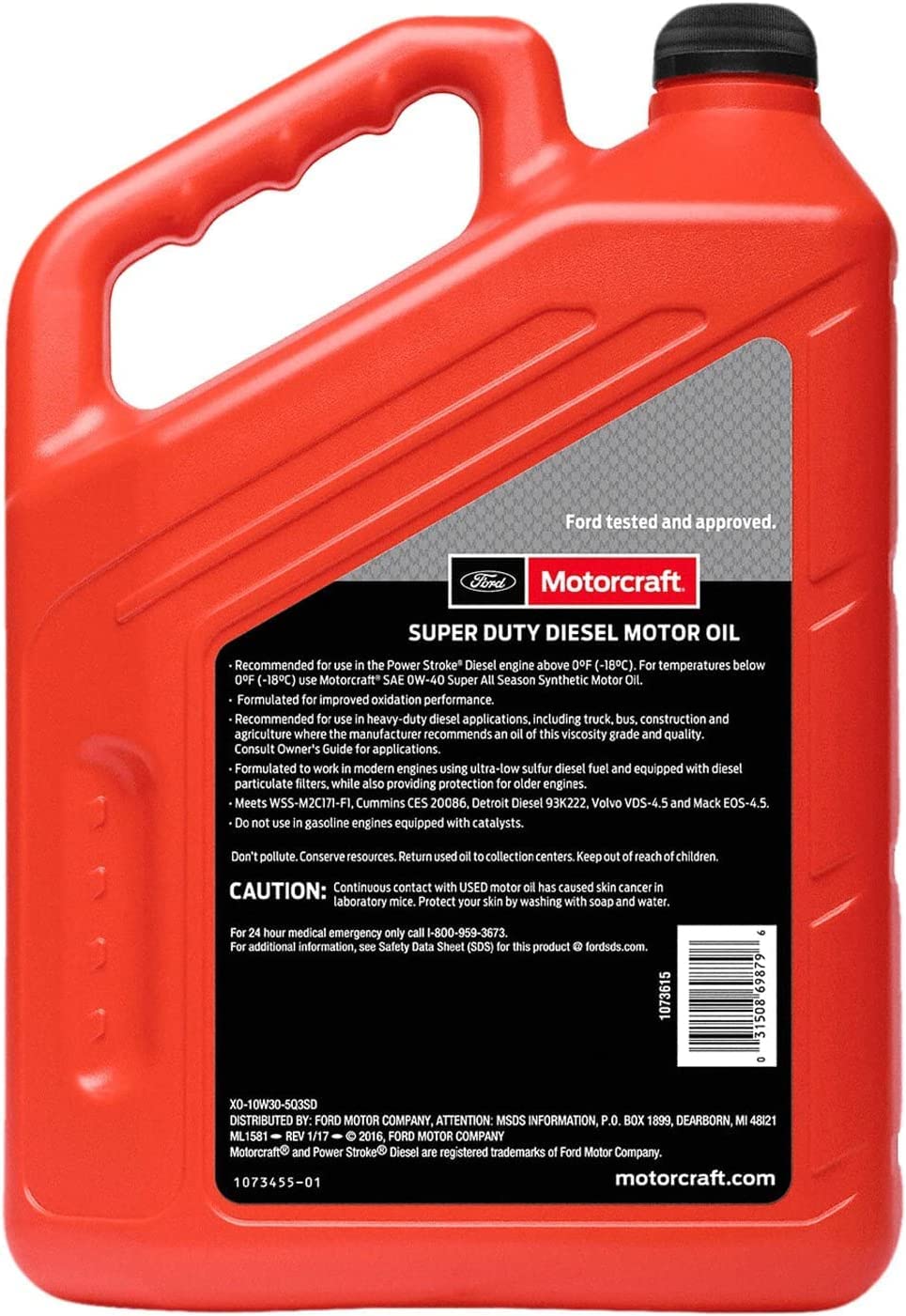 Motorcraft oil being poured into an engine bay illustrating proper use and OEM compatibility