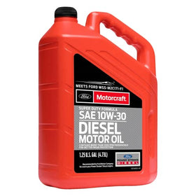 Close-up of Motorcraft oil pour spout and cap detail demonstrating easy pour and spill reduction