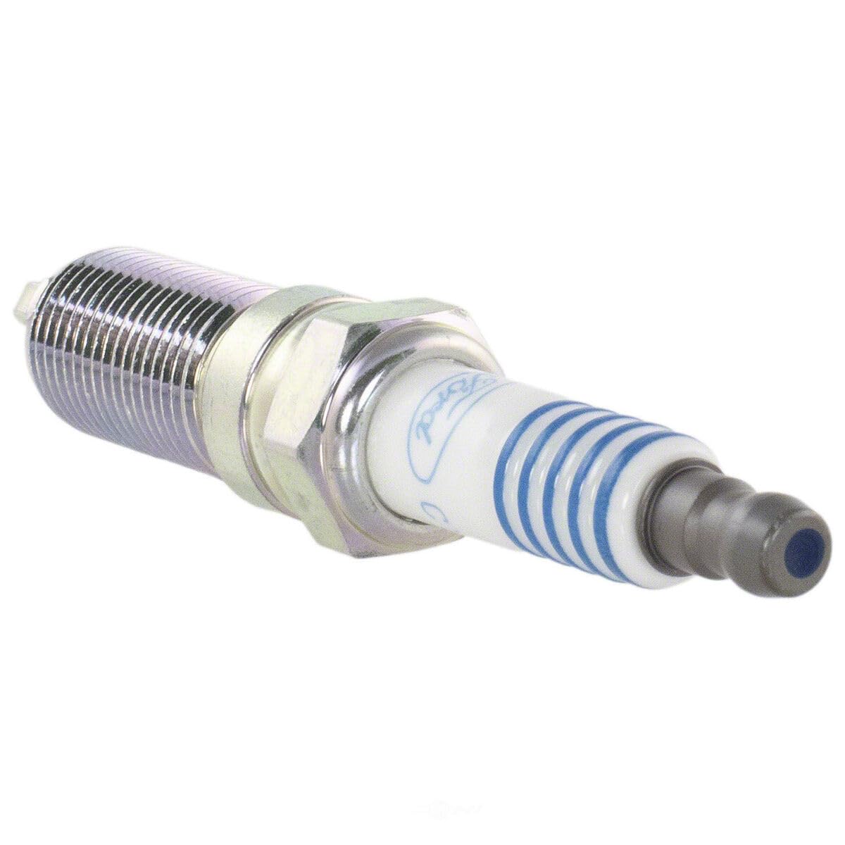Motorcraft SP-535 electrode closeup highlighting design for consistent spark performance