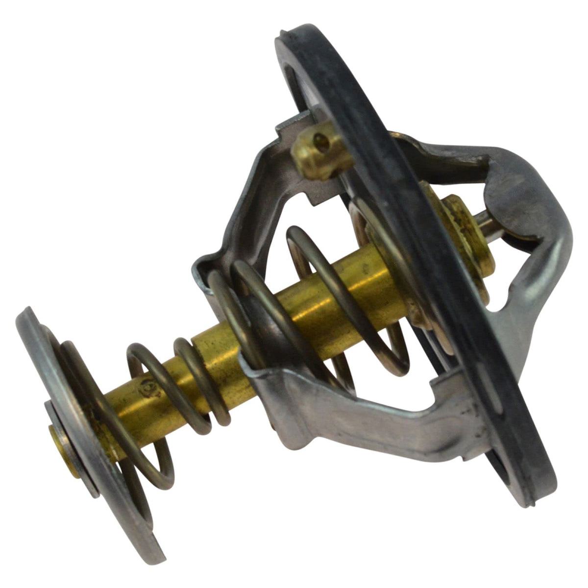 Motorcraft thermostat close-up of valve and housing proving durable construction