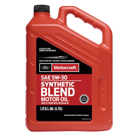 Motorcraft XO5W305Q3SP front label showing product name and volume, ensuring correct selection
