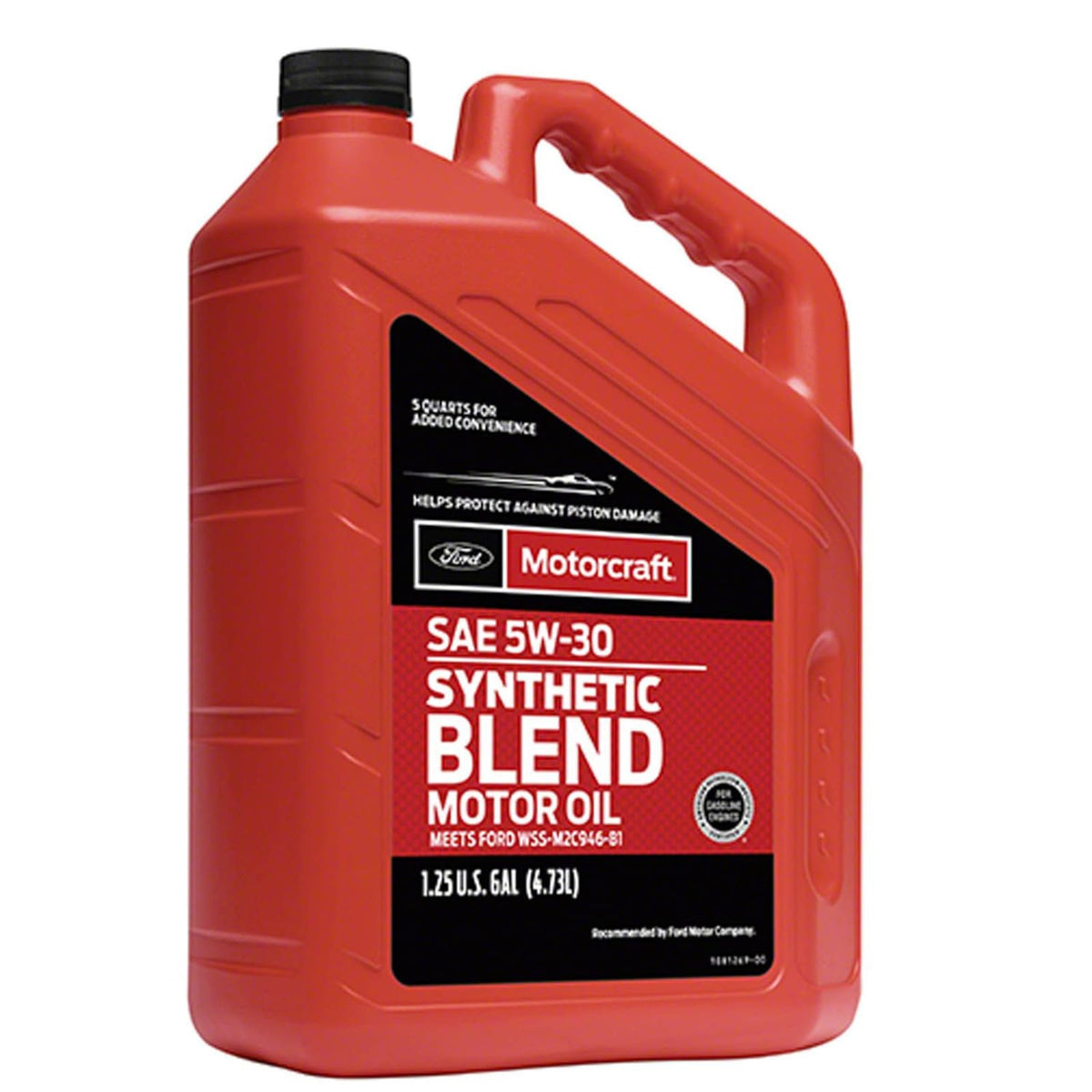 Motorcraft oil being poured to show smooth texture and pourability, demonstrating easy service