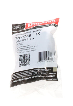 Motorcraft YH-1769 boxed with warranty card emphasizing two-year coverage