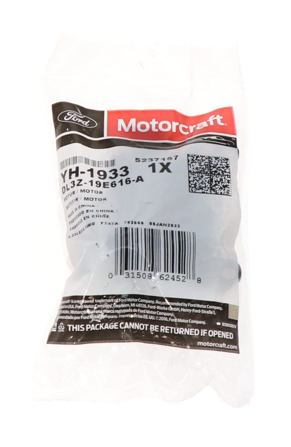 Motorcraft YH1933 installed in vehicle illustrating restored function