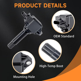 Motorevo ignition coil connector detail showing plug compatibility benefit