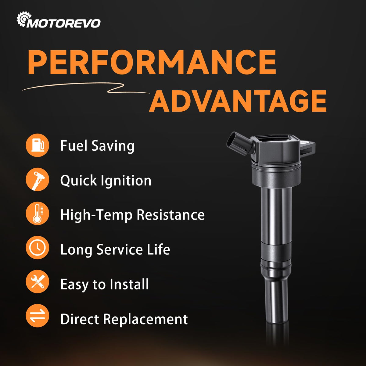 Motorevo beside ruler showing dimensions for accurate replacement benefit