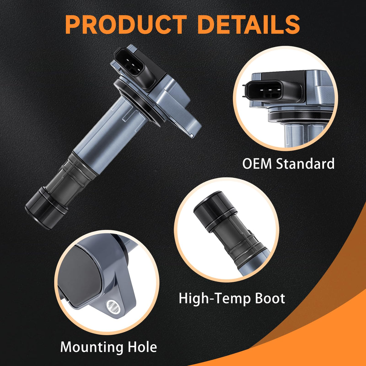Motorevo ignition coil electrical connector detail ensuring correct plug-in fit
