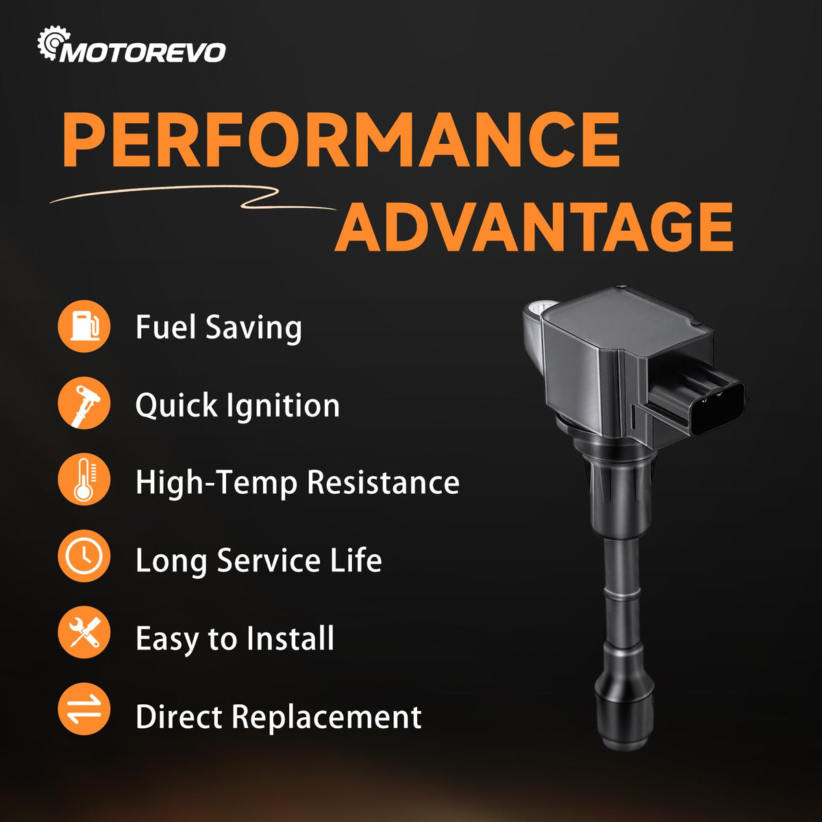 Motorevo coils installed in engine bay demonstrating correct fit and restored smooth idle