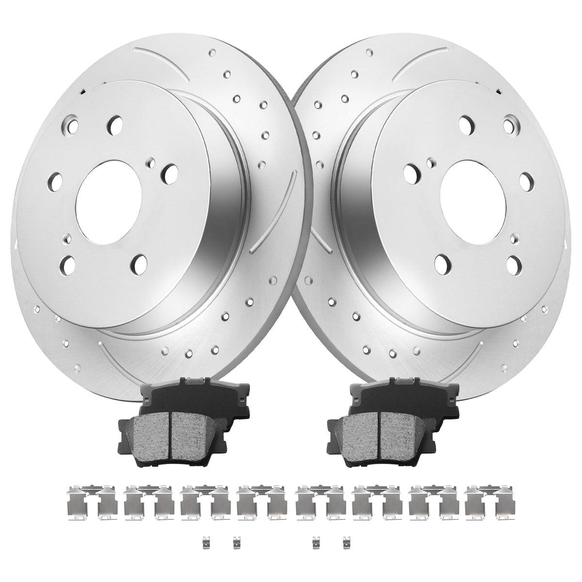 Motorevo rear rotor front view showing clean face and fitment benefit