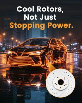 Motorevo rotor Geomet coating sheen resisting corrosion for lasting performance