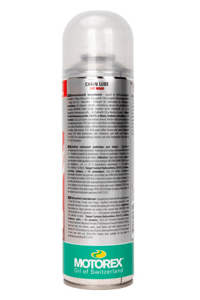 Motorex nozzle close-up detail illustrating controlled spray for precise application