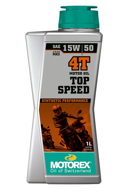 Motorex bottle front label showing product identity and benefits