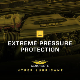 Motorkote label close-up displaying directions and benefits from the brand