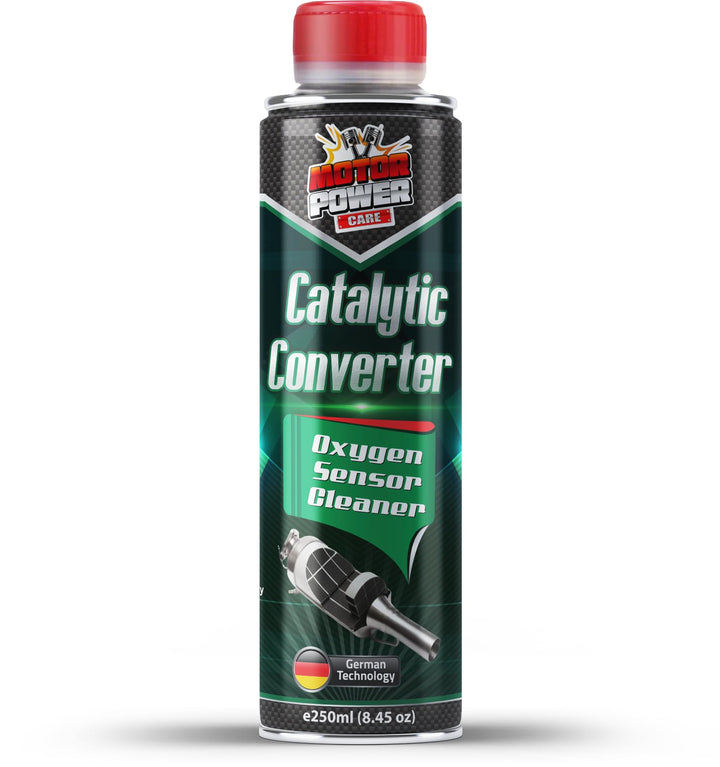 MotorPower Care bottle front label showing product and size benefit: clear identification and usage